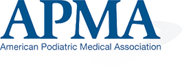 Logo Recognizing Indy Podiatry's affiliation with American Podiatric Medical Association