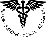 Logo Recognizing Indy Podiatry's affiliation with Indiana Podiatric Medical Association